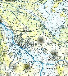 pleistocenní písky (3 m) 3) Mezozoikum turonské