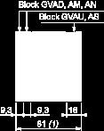 1 Maximum GV2AK00 Mounting On rail AM1 DE200,