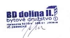 Pozvánka na roční členskou schůzi družstva NÁHRADNÍ TERMÍN Dne 6. 6. 2017 v 18.15 hod. se koná schůze členů družstva BD Dolina II ve společných prostorách domu F. X. Šaldy 2.