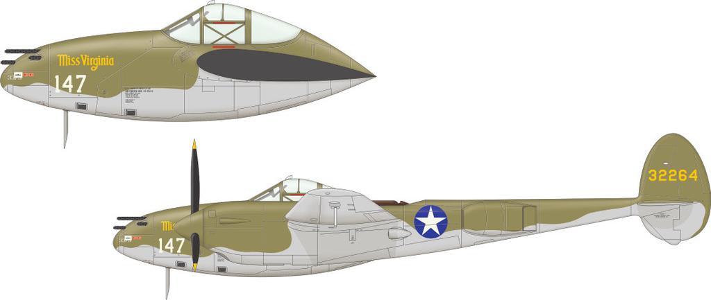 Early Lightnings 117 US WWII FIGHTER 1:8 SCALE PLASTIC KIT úvodem Lockheed P- Lightning vznikl na základì požadavkù amerického armádního letectva.