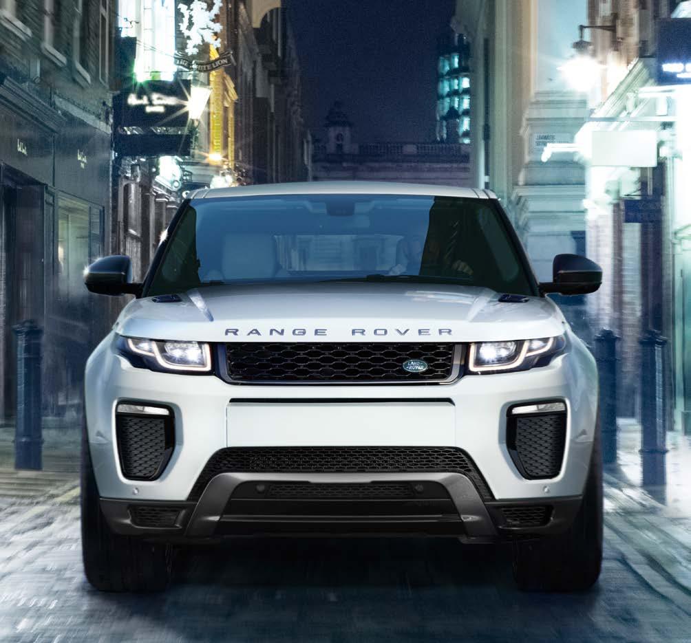 EVOQUE PŘEDSTAVUJE ODVÁŽNÝ VÝVOJOVÝ STUPEŇ V DESIGNU MODELOVÉ ŘADY RANGE ROVER.