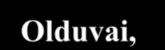 Olduvai, Bed I: