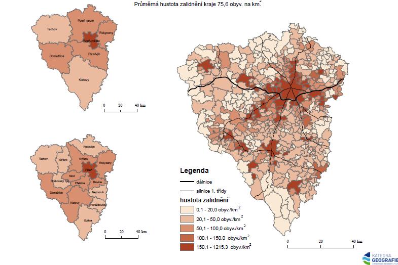 3. Obyvatelstvo 3.1 Vývoj počtu obyvatel a domovního fondu Rozložení obyvatelstva je velmi nerovnoměrné, což souvisí s historickým vývojem, zejména po II. světové válce.