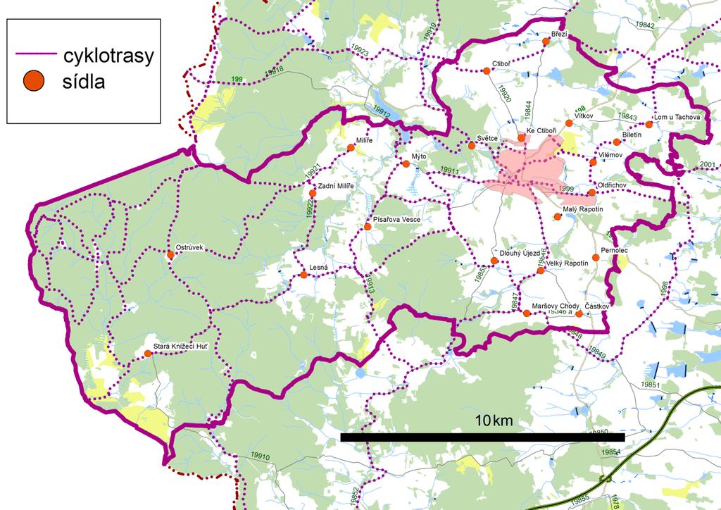 SCLLD MAS Zlatá cesta, o. p. s. 2014-2020 Veřejná doprava byla obyvateli v anketě hodnocena jako nedostatečná ve venkovských sídlech vyjma Ctiboře a Lomu u Tachova, ale také v samotném Tachově. 5.