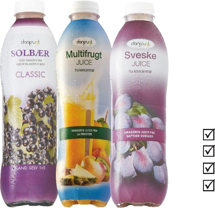 DANFRUGT JUICE ŠVESTKA Švestkový džus z koncentrátu se 100% ovocným podílem. K dispozici v balení 1 litr. Jedinečný džus na trhu, který si zachovává všechny zdravotní účinky švestek.