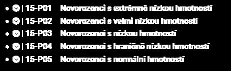 0: Aktuální verze CZ-DRG změny: Do 1000 g 1000 1499 g 1500 1999 g 2000 2499 g 2500 a více g DRG