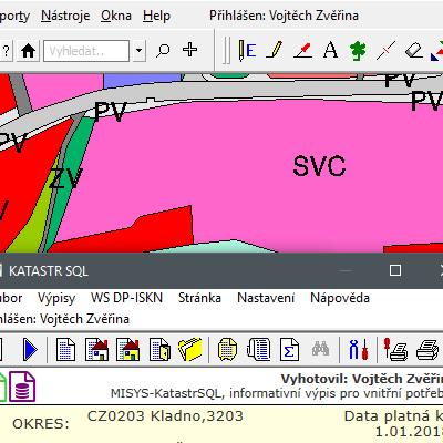 dalším programu Katastr