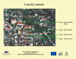 Projekt Regenerace a revitalizace centra města se týkal také kláštera, konkrétně úprav příjezdové komunikace k vnějšímu a vnitřnímu nádvoří.