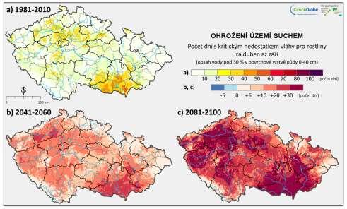 Sucho zemědělské posílit vodu v půdním profilu a v krajině (zvýšení půdní vláhy, rybníky,