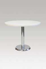 bílý 120 cm Runder Tisch KODRETA Round table
