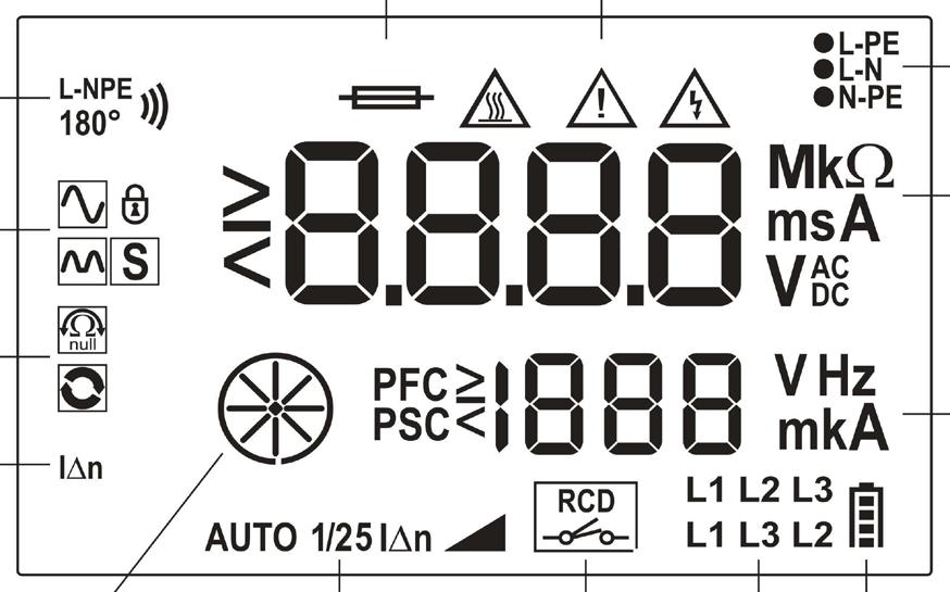 D F A B N M L K Bild 1c: Displayanzeige Figure 1c: Digital display Fig. 1c: Écran numérique Obr. 1c: Digitální zobrazení Fig.