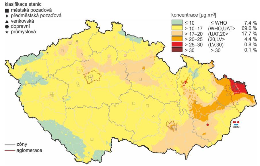 PM 2,5 roční