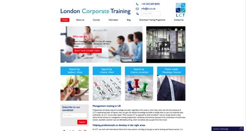 London Corporate Training http://www.lct.co.uk Společnost London Corporate Training (LCT) byla založena v roce 1994 a od té doby poskytuje školení v oblasti kvality vedení v Londýně a po celém světě.