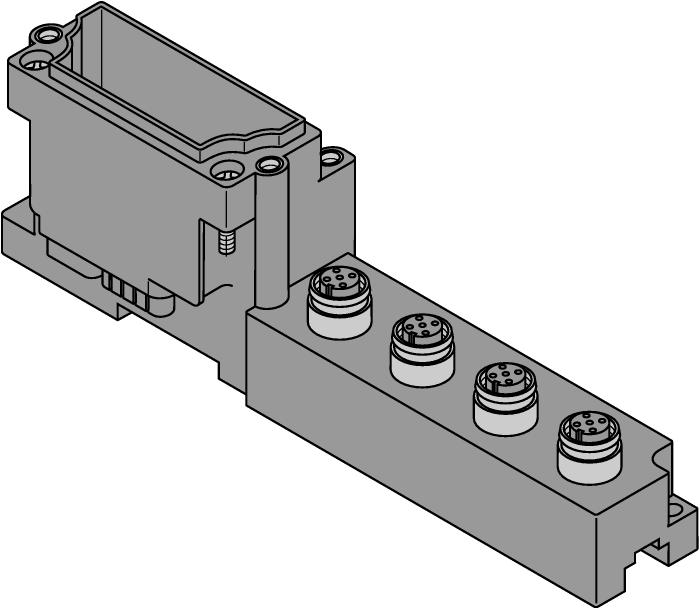 Kompatibilní základní moduly Rozměrový náčrtek Typ Schéma zapojení BL67-B-4M12 6827187 4 x M12, 5pinová zásuvka, kódování A Zapojení pinů Poznámka připojovací kabel např.: RKC5.501T-2-RSC5.