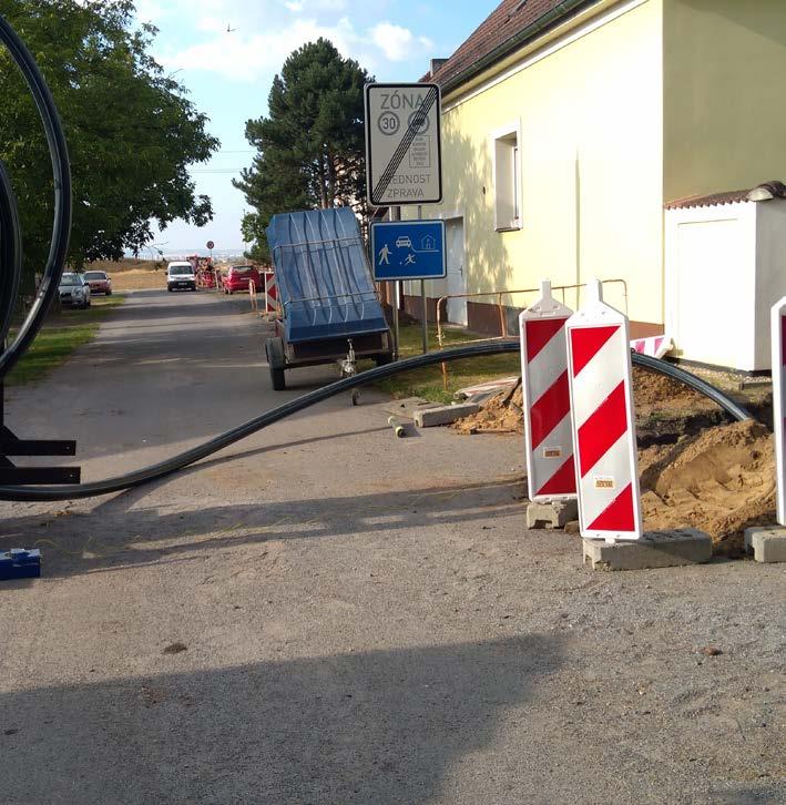 Jaroše, Alešova, Boženy Němcové, následovat budou ulice Komenského, Dukelských hrdinů, Náměstí Mistra Jana Husa, Žižkova, Masarykova, Havlíčkova, U Máčidla, Přemyslova, Smetanova, Za Drahou,
