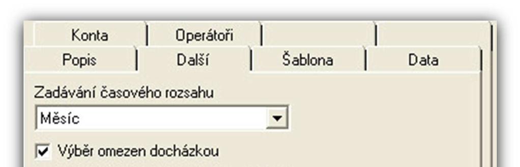 Jeden export může obsahovat i věší počet datových sad. Až pět z nich v řadě dokáže export spojit přes vazební pole jako úrovně jednoho logického celku.