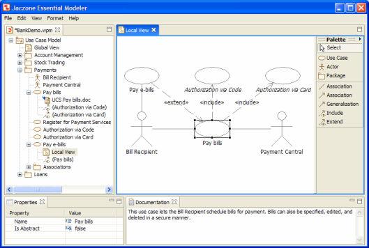 Essentials Modeler Úvod Essential Modeler slouží k vytváření modelů podle metodiky UML.