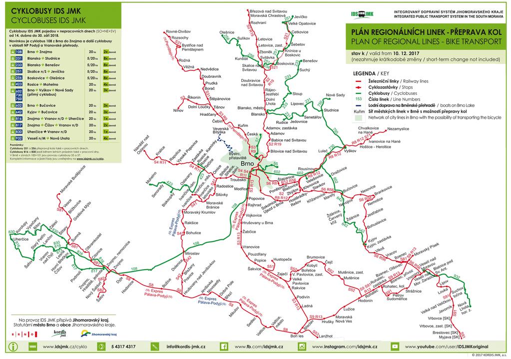 ZÁKLADNÍ KRITÉRIA: Veřejná doprava musí být na EuroVelo trase dostupná nejméně každých 150 km.