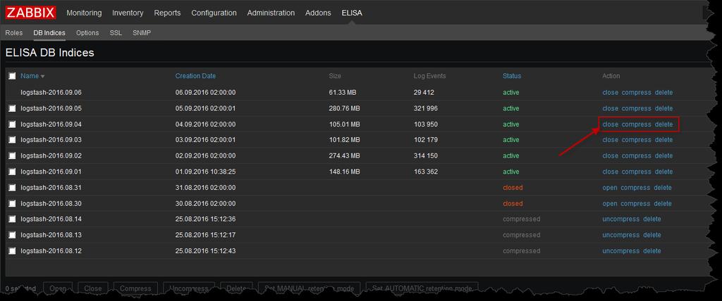 ZABBIX INTEGROVÁN DO ELISA ELK indexy