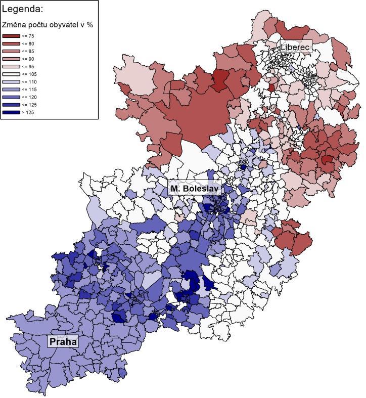 PŘEPRAVNÍ PROGNÓZA - VSTUPNÍ DATA Vývoj obyvatelstva Dle prognózy ČSÚ Projekce 2013 Projekce obyvatelstva v krajích ČR do roku 2050 (vydáno