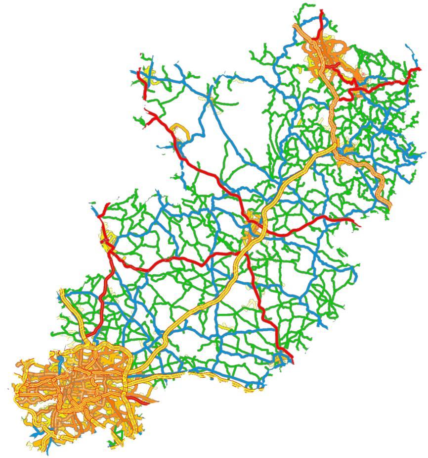 PŘEPRAVNÍ PROGNÓZA Silniční síť Rozvoj silniční sítě dle harmonogramu