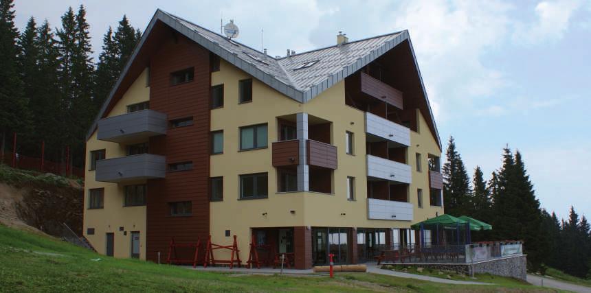 Restaurant und Appartements Martinské Hole, Slowakei Вид фасадной системы: Вид плиты: CETRIS BASIC