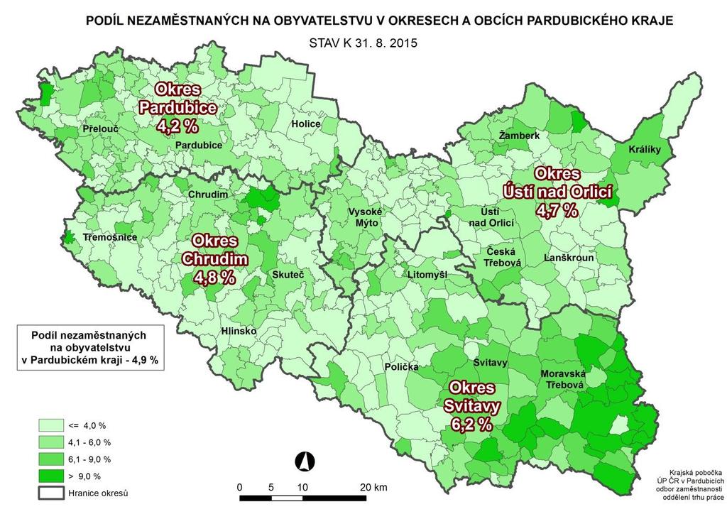 2. Aktivní politika zaměstnanosti v Pardubickém kraji Tabulka č.