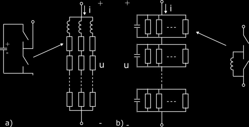 Paralelní spojení m buněk je podle předpokladů možné řídit jedním společným sinusovým modulačním signálem (všechny horní spínače spínají současně, stejně tak všechny spodní) nebo každý zvlášť pomocí