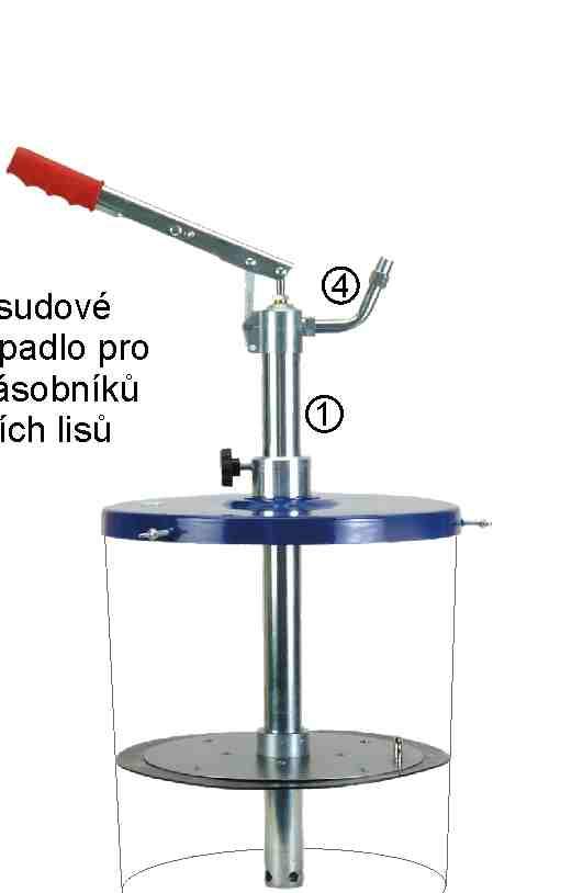 Plnicí čerpadla pro plnění zásobníků mazacích lisů Plnění pomocí sudových plnicích čerpadel je možné využít pouze u mazacích lisů opatřených plnicím přípojem Ø9 mm