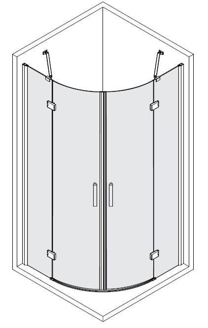 Montážní návod čtvrtkruhová sprchová zástěna NORWICH 90 x 90 x 190 cm Prodejce: WellMall s.r.o. Brněnec 53, 569 04 Brněnec, tel.: 777 633 902, 516 413 260 info@wellmall.