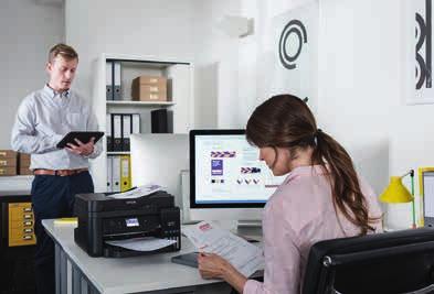 Řada kancelářských tiskáren EcoTank L565 Barevná tiskárna 4 v 1 pro formát A4 s ADF, rozhraním Wi-Fi a Ethernet EcoTank L6160 Rychlá barevná