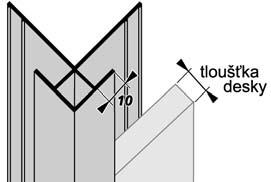 Rohová deska Popis» deska pro vynesení rohu Materiál»