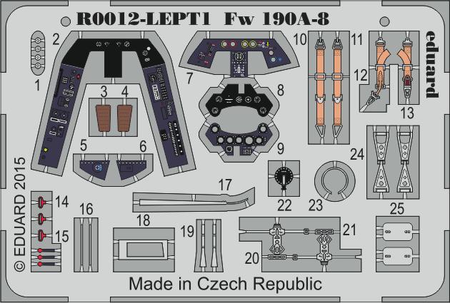 190A propeller (Brassin) 672088 Fw 190A-8 engine & fuselage guns