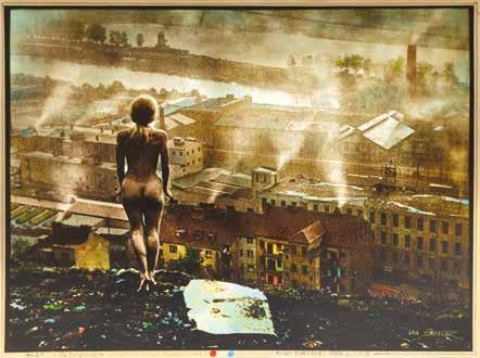 30 Práce na papíře 31 62. SAUDEK JAN (*1935) THE DAYBREAK kolorovaná fotografie, 27 x 36,5 cm, sign.