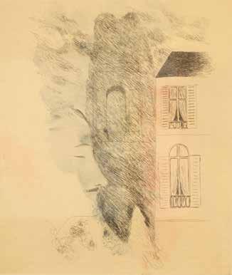ŠÍMA JOSEF (1891 1971) Z CYKLU PAŘÍŽ II, 1927 kolorovaný lept, 29 x 24,5 cm, nesignováno; ilustrace k albu Paříž, 1927, list č. 16; prof. PhDr. T. Vlček, CSc.