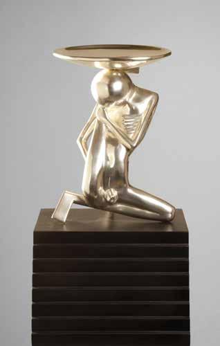 Ve své době byl uznávaným umělcem realistických obrazů s lehce trpkým nádechem melancholie. 187. MAŘATKA JOSEF (1874 1937) RUKA, 1901 bronz, v. 9,5 cm, š. 10,5 cm, sign. dole J.