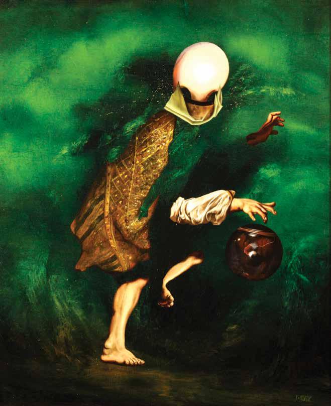 Posuzovaný obraz Velký inkvizitor je autentickou, reprezentativní a mimořádně uhrančivou prací Josefa Vyleťala, výrazného solitéra české malby druhé poloviny dvacátého století, tvůrce fascinujících