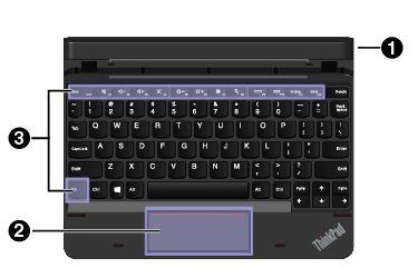 ThinkPad 10 Gen 2 Ultrabook Keyboard V závislosti na modelu vašeho tabletu k němu mohla být dodána klávesnice ThinkPad 10 Gen 2 Ultrabook Keyboard (dále v této části jen klávesnice).