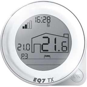 EUROSTER Q7TXRXGW -uživatelský manuál strana 1 EUROSTER Q7 + TXRX GW Programovatelný pokojový termostat s týdenním režimem pro topení i klimatizaci.