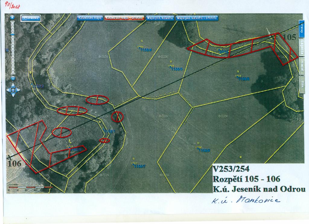 253/254 ozpětí 105-106 K.ú.