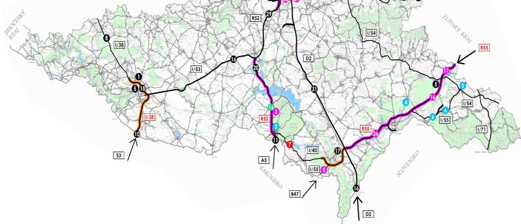 Koncepční scénář C Rozvojový Generel dopravy JMK, R43 v Bystrcké stopě Koncepční scénář C představuje rozvojovou variantu, založenou na dlouhodobém koncepčním přístupu.