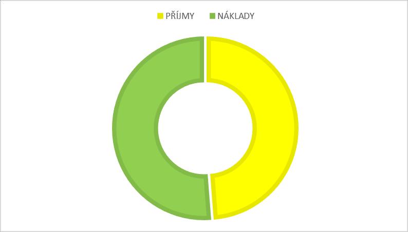 Náklady a příjmy NÁKLADY 457 213 spotřeba materiálu 14 862 energie a ost. služby /supervize, revize, zprac. mezd. a účetnictví, propagace aj./ 152 124 mzdové nákl.