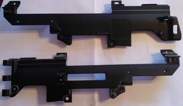Objem pravé poloviny je 76,7 cm 3 a levé 83,8 cm 3. Tloušťka dílců je průměrně 3 mm. Obr. 18. Airsoftová zbraň G36C Obr. 19.