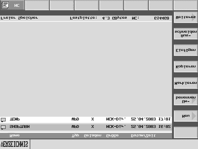 1 Úvod 11/2006 1.3 Uživatelské rozhraní 1 1.3.3 Obrazovky programu Program technologických kroků můžete zobrazovat na různých obrazovkách: Správce programů Všechny programy jsou spravovány ve Správci programů.