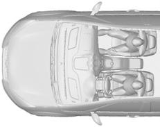 Ochrana cestujících Airbagy řidiče a spolujezdce E86311 E74302 Airbagy řidiče a spolujezdce se odpálí při vážné čelní srážce nebo srážce, která je zleva nebo zprava do úhlu 30 stupňů.