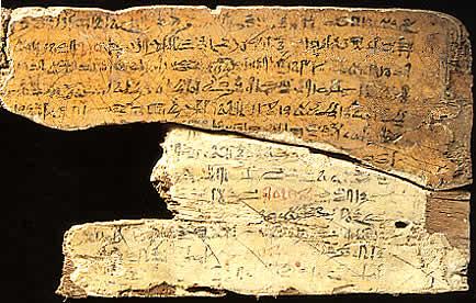 3.12 Démotické písmo lidové egyptské písmo, časem se změnilo
