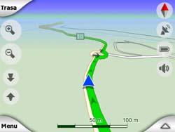Systém igo je vybaven funkcí sledování silnice, která vždy umístí šipku pozice na silnici na osu jednosměrné silnice nebo na stranu obousměrné silnice, po které jedete (například vpravo v Německu a
