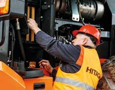skladovacích ploch. Originální náhradní díly Hitachi: umožňují strojům pracovat déle a s nižšími náklady na provoz i údržbu.