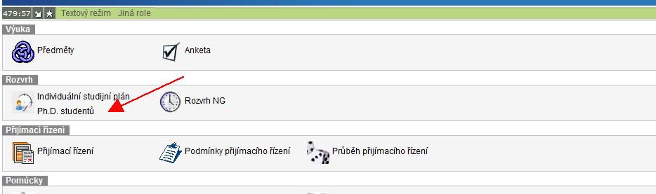 Roční hodnocení Individuálního studijního plánu Ph.D. studia_(ročníky 4., 5., 6., 7., 8.