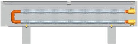 V případě použití jiného typu ventilu nebude dosaženo připojovací rozteče 50 mm mezi vstupem a výstupem platí při výšce 15 cm a u výšky 9 cm rozteč dle nákresu viz výška (rozměry jsou uvedeny v mm).